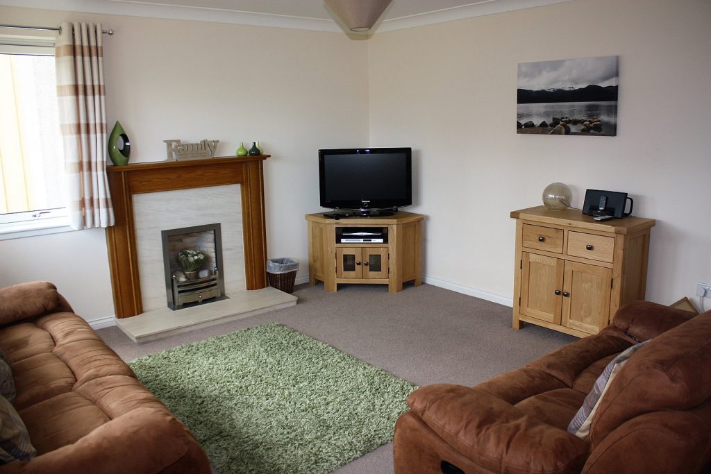 The living room at Jamieson House, Self-catering accommodation, Aviemore, Scotland